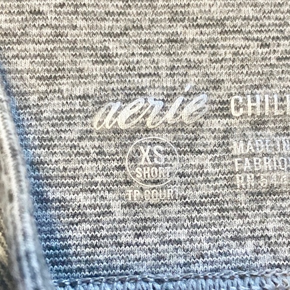 Aerie gray mesh cropped leggings size XS short - Picture 6 of 11